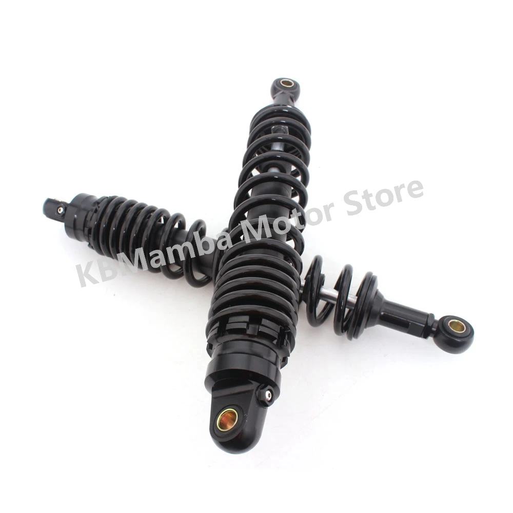 1 Pair Motorcycle Accessories Black 400mm Rear Suspension Shock Absorbers For Yamaha Honda Suzuki Kawasaki ATV Go Kart