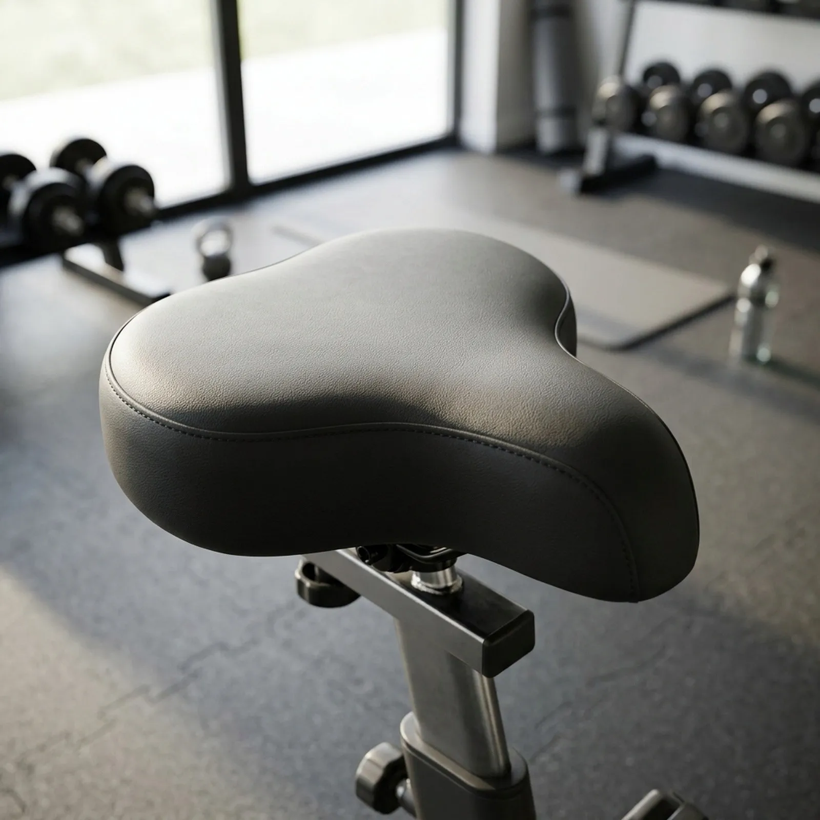 Anti-slip Bike Cushion Exercise Bike Cushion Home Workouts 290*220mm Comfortable Cycling Seat Pad Secure Fit Design Black Color