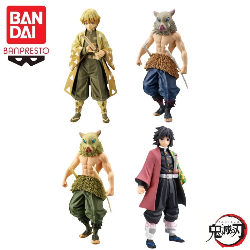 

In Stock Bandai Original Banpresto Demon Slayer Vol 4-5 Zenitsu Inosuke Action Figure Model Doll Brand New Boxed Garage