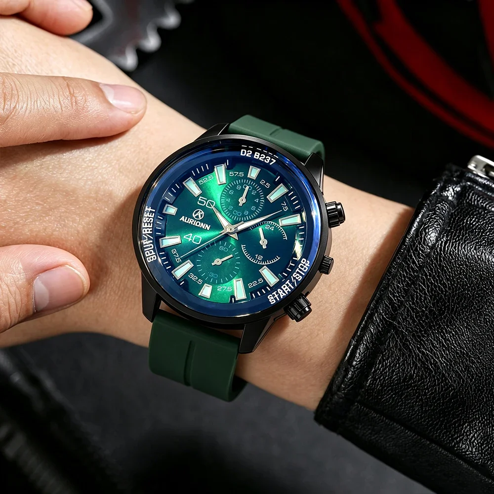 2 business fashion men's quartz watches, suitable as friend gifts, applicable for Valentine's Day, Easter, Halloween