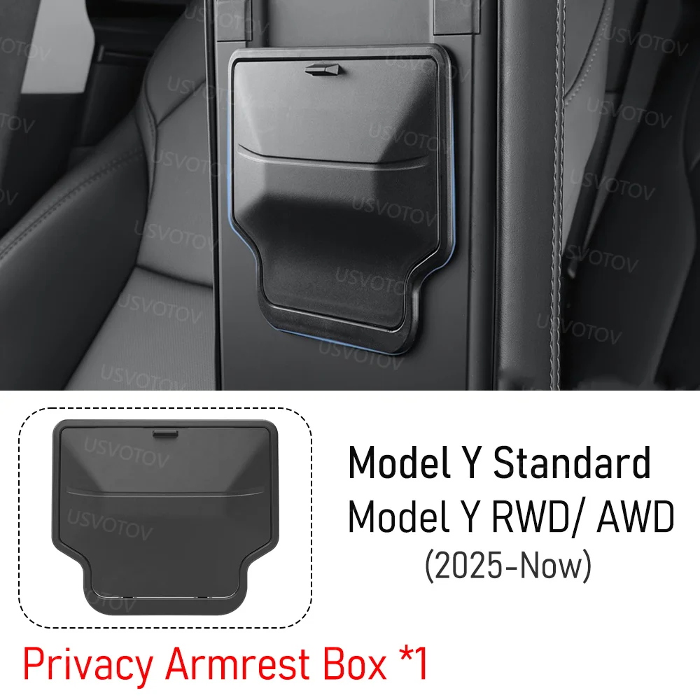 Mittelkonsolen-Organizer für Tesla Model Y Standard RWD 2026 Zubehör Kofferraum-Seitenstauraum Getränkehalter Brems- und Gaspedalabdeckung