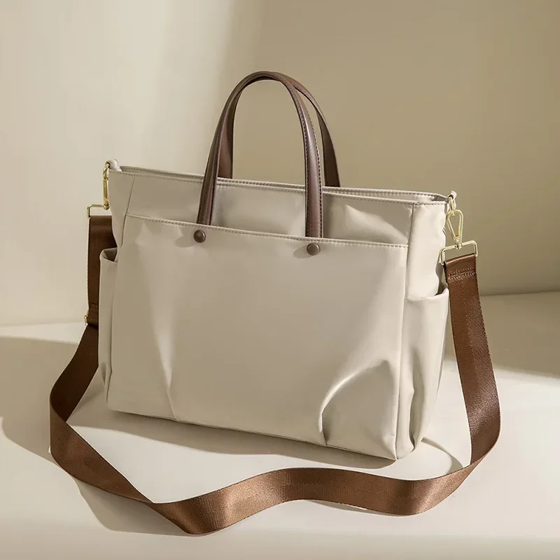 Women Handbag Business Briefcase Fashion Waterproof Wear-resistant Shoulder Bags Accommodates 14/15 inch Laptops Female Tote