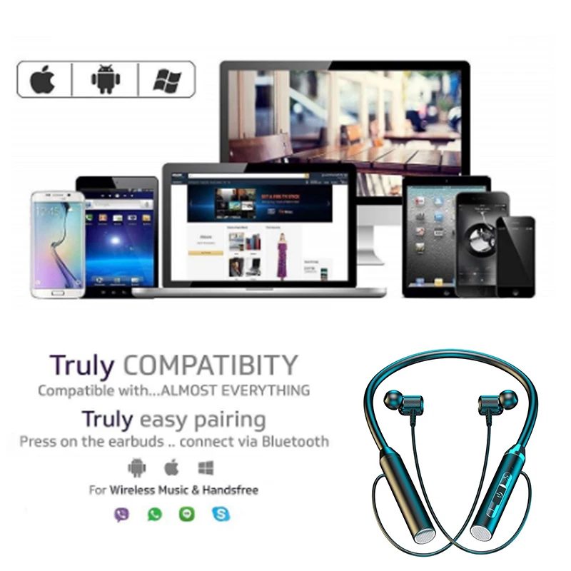 Рисунок 6 - Беспроводные Bluetooth-наушники с шейным ремешком