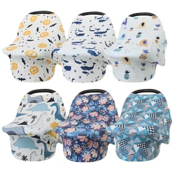 Multifunctional 5 In 1 Baby Breastfeeding Cover Car Seat Cover Canopy Shopping Cart Cover Trendy Scarf Breathable Nursing Cover