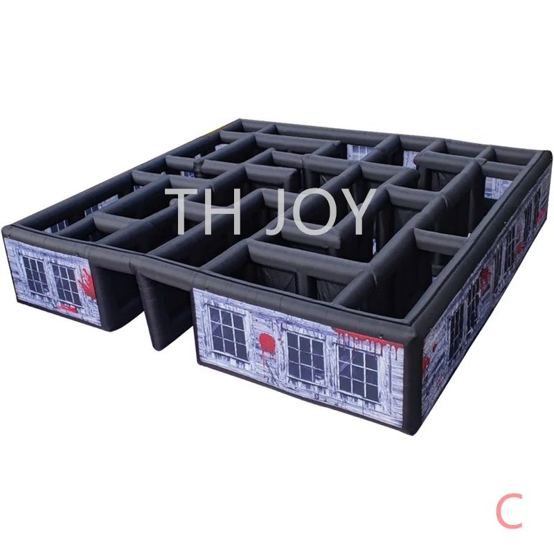 

fast air shipping,outdoor 10x10m inflatable maze, new design spooky inflatable maze Labyrinth Puzzel game for Halloween