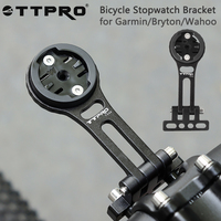 TTPRO T245 Bicycle Stopwatch Bracket Alloy MTB Road Bike Computer Holder Speedometer Stand for Garmin Bryton Wahoo