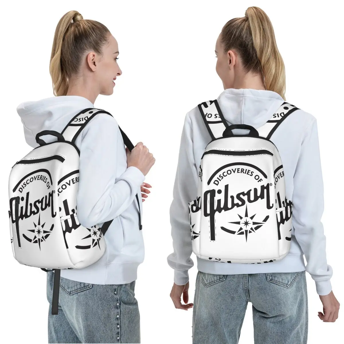 Gibson Les Paul Backpack Daypack Large Capacity Boys Girls BookBag School Bag Shoulder Bags for Men Women