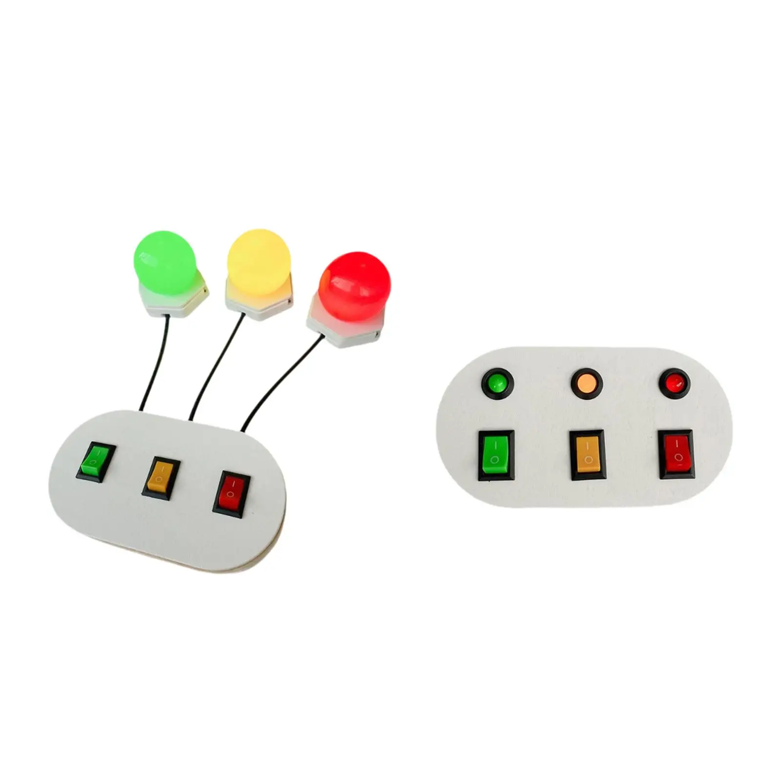 Light Switch Sensory Board Indoor Play Game Learning Activities Red Green Yellow