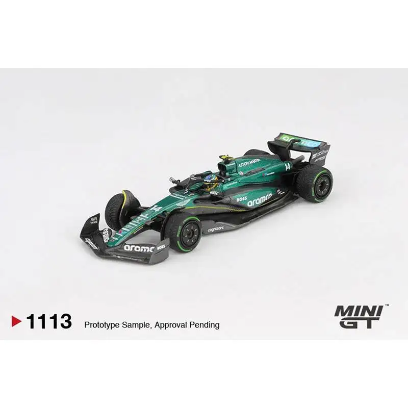 

Предпродажа MINIGT 1113 1:64 Aston Martin AMR24 # 14 Фернандо Алонсо 2024 F1 2024, коллекция канадских игр, литая под давлением модель автомобиля