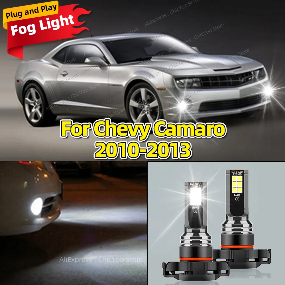 2 Stuks 6000K Led Auto Mistlamp Lampen 5202 PS19W H16 (Eu) lamp Voor Chevy Camaro 2010 2011 2012 2013 Auto Accessoire