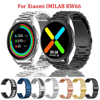 22mm Stainless Steel Strap For IMILAB KW66 Smartwatch Watchband Milanese Loop For YAMAY SW022 Metal Classic Replacement Bracelet