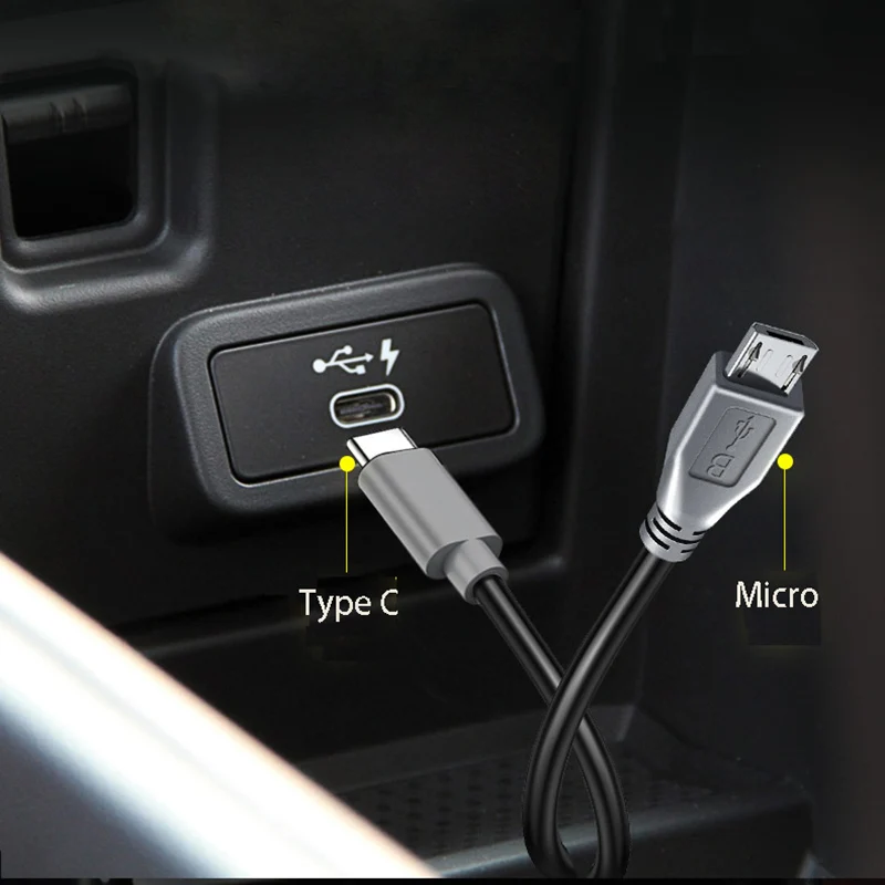 Тип C к Micro USB Кабель для зарядного устройства для передачи данных Телефон Android Планшет с Bluetooth-наушниками OTG Зарядный провод Адаптер Шнур питания