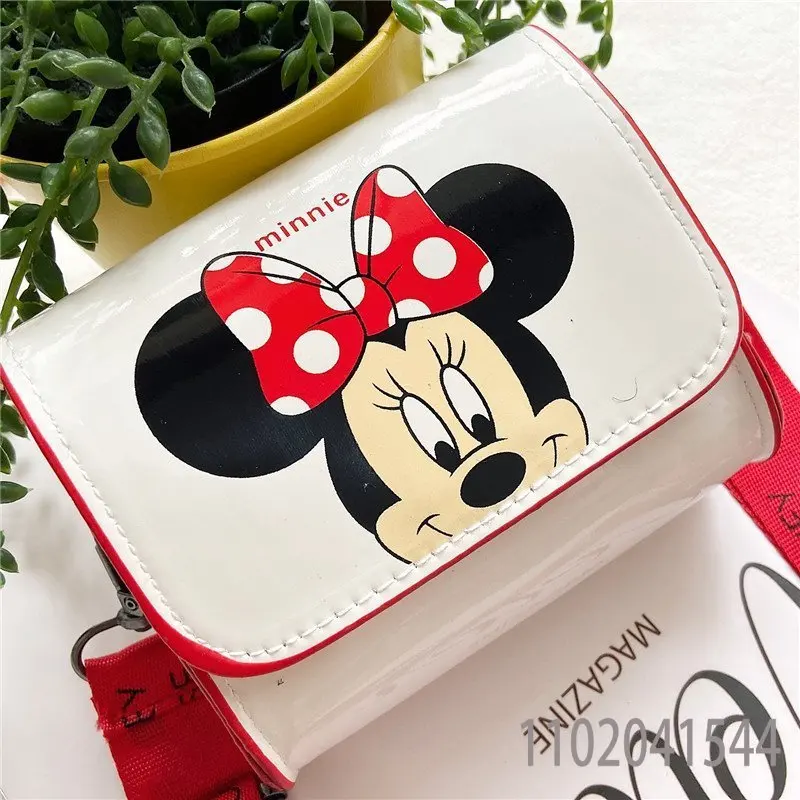 Disney Minnie Schulter Tasche für Mädchen Kid Junge Mickey Mini Tasche Niedlichen Cartoon Crossbody Geldbörse Geldbörsen Handtaschen Kinder Geschenk