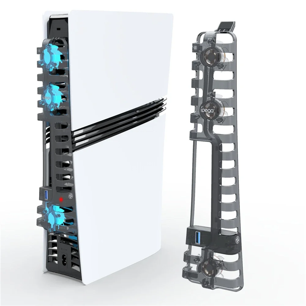 

Cooling Fan For PS5 Pro Cooling Fan External Fan Cooler Quiet Cooler Fans with blue glare for PS5 Pro Disc & Digital Edition