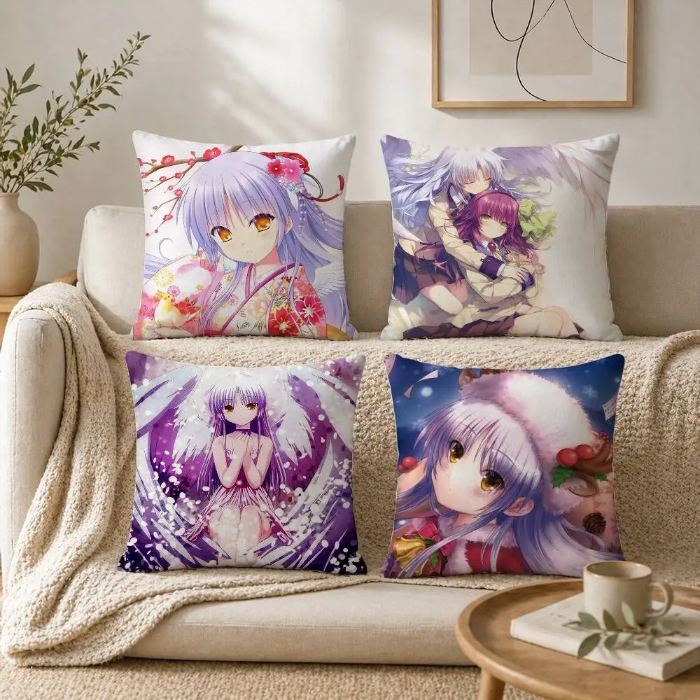

Angel Beats! Anime Girl Cute Yui Kanade Pillow Case for Sofa Living Room Home office Decor Protective Cover
