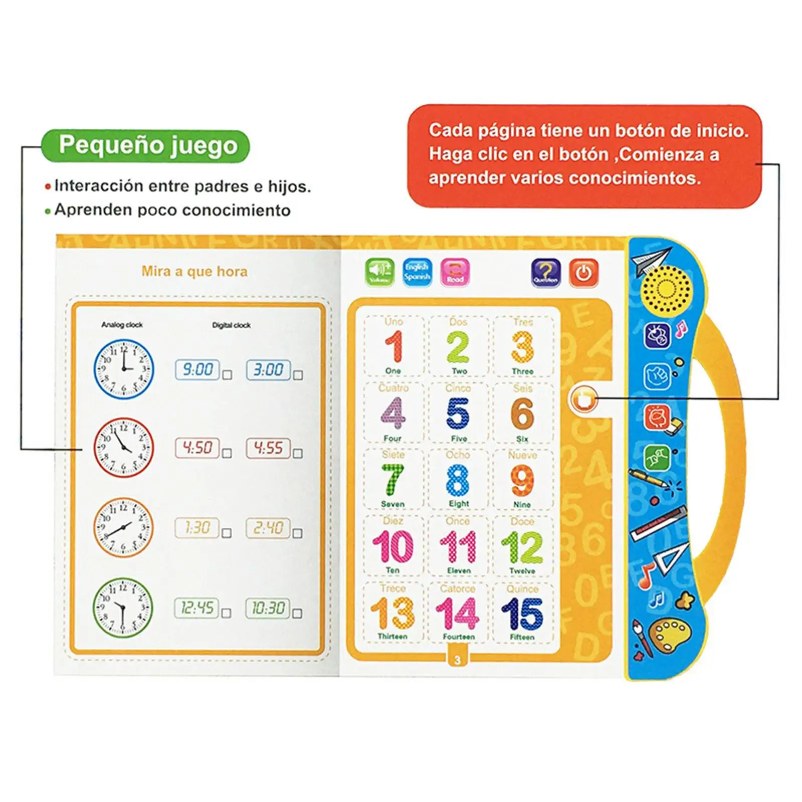 Kids Children Knowledge Cognitive Activity Toy Kid Intelligence Development Toy for Unisex Children