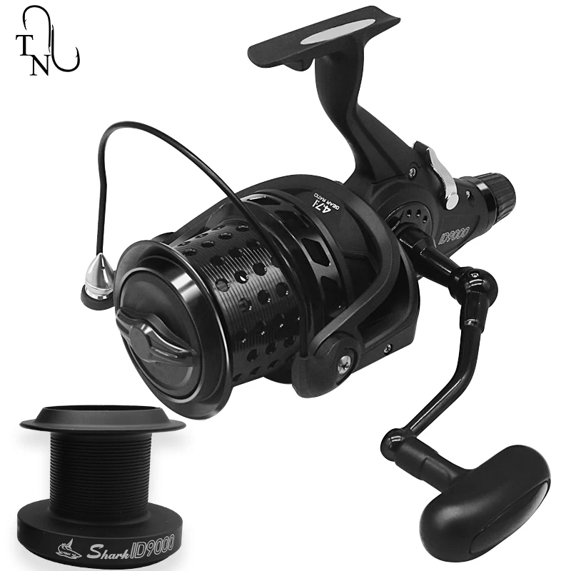 TN68 Carbon New Carp Fishing Reel Surf Feed Metal Spool Carp Fishing Rod Reel 9000 4.7:1 Spool Saltwater Fishing Reel