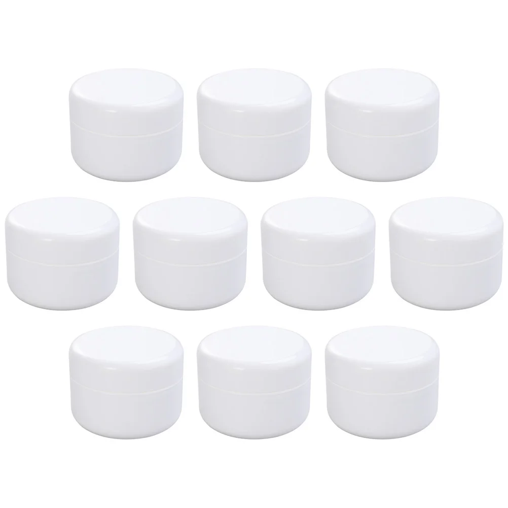 

10 Pcs Packing Box Creams Jars Plastic Cosmetics Storage Container Empty Lotion Mini