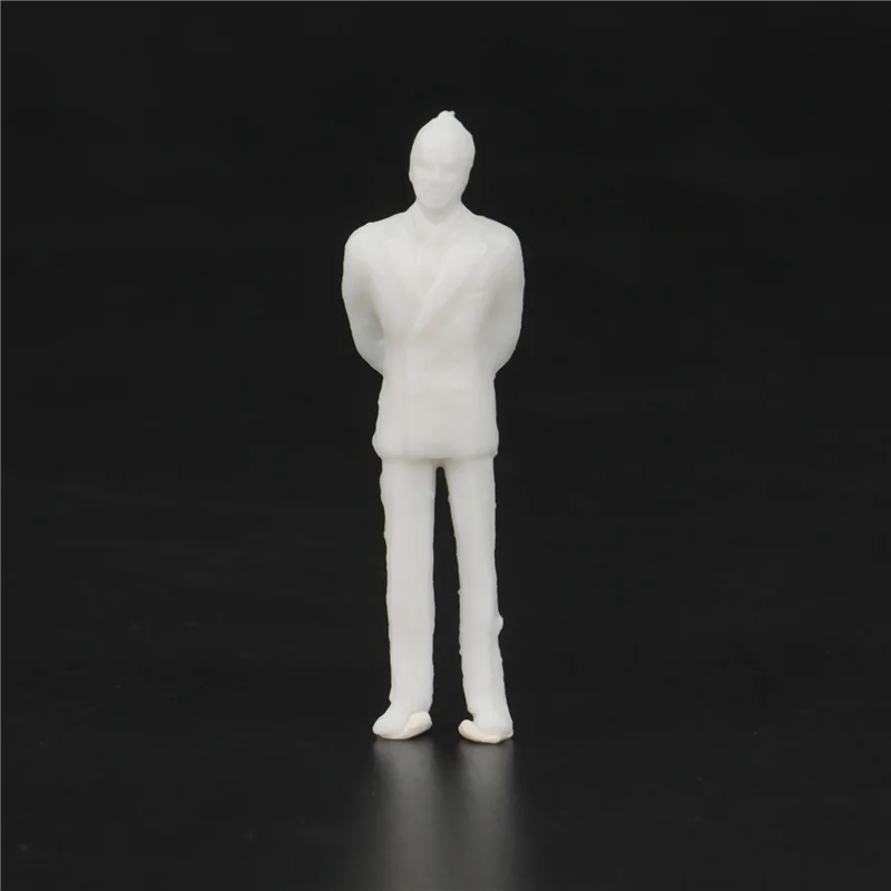 WOWFU-1:50 Figuras Brancas Modelo Arquitetônico Escala Humana Modelo HO Povos de Plástico, 40 Peças