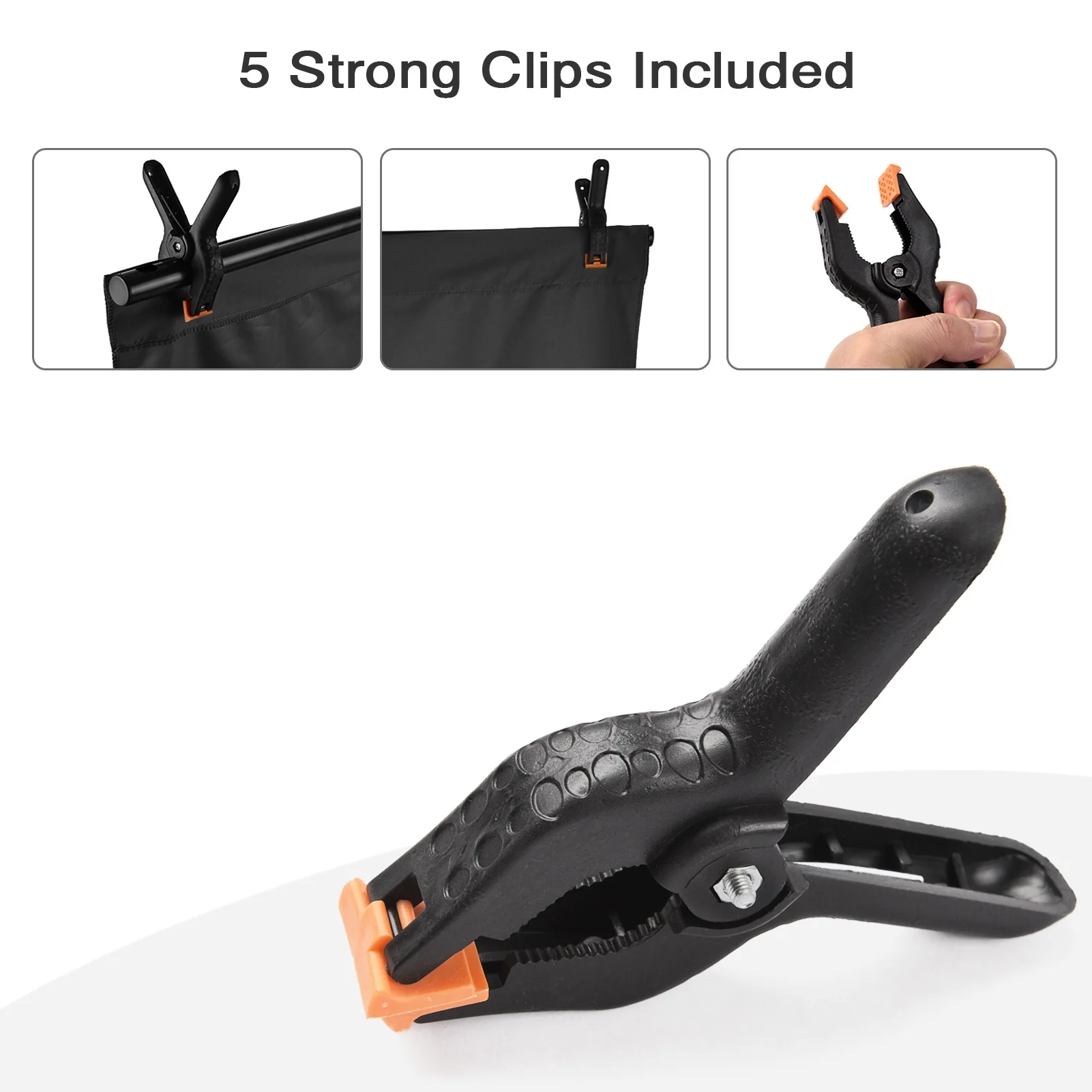 Комплект для фотосъемки цветного фона 5x7 футов с Т-образным фоном 5x7 футов, регулируемой подставкой, 5 пружинных зажимов, студийный фон