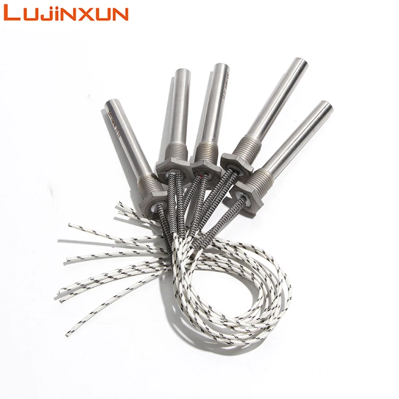 LUJINXUN สแตนเลส M16 x 1.5 ด้ายเครื่องทําความร้อน 12*100mm 12 V/24 V/36 V/48 V 100 W-300 W ไฟฟ้าองค์ประกอบความร้อน 1 pc