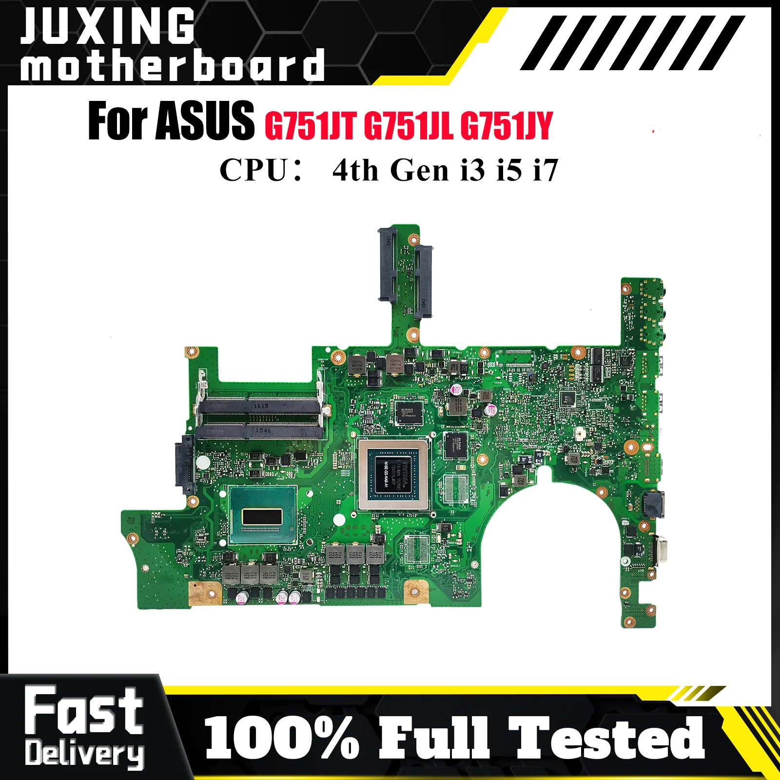 

G751JL Материнская плата для ноутбука ASUS ROG G751J G751JT G751JL G751JY Материнская плата для ноутбука с процессором i3 i5 i7 100% тест ОК быстрая доставка