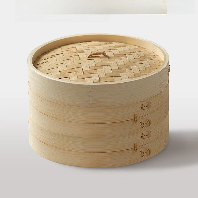 

Household bamboo steamer, commercial xiaolongbao steamer drawer, steamer rack, steamed bun steamer，handmade bamboo small steamer