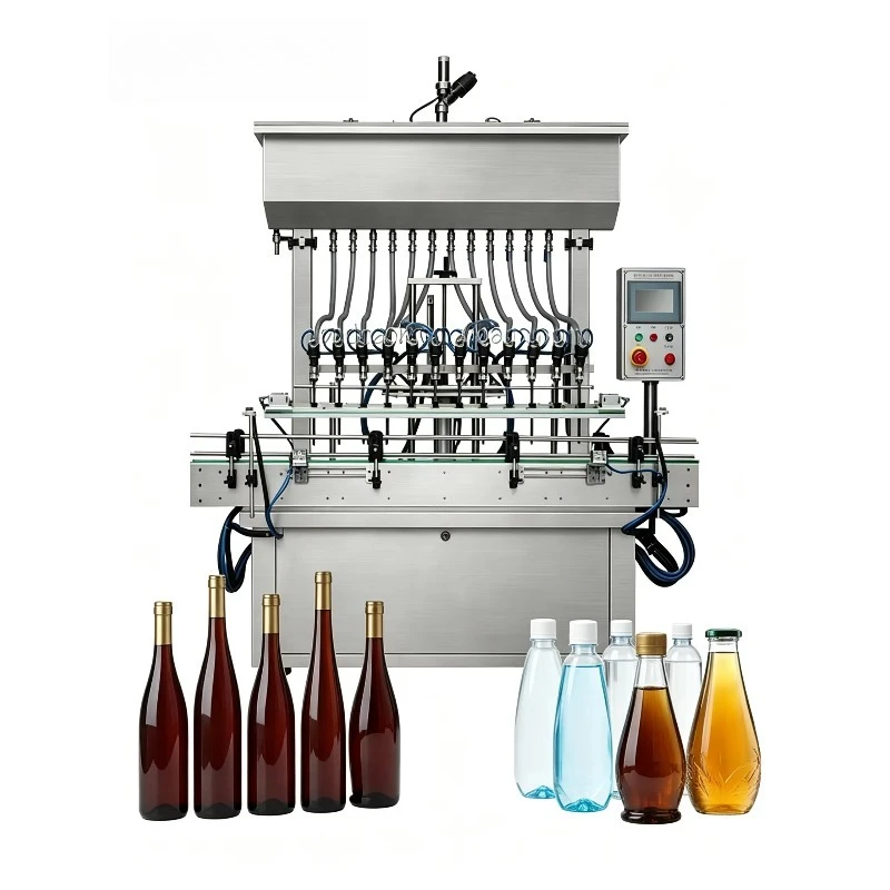 High-speed linear automatic liquid filling machine for various bottled beverages