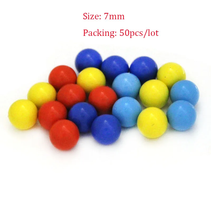 30-100PCS Metal Colored Paint Steel Ball Smooth Loose Space Beads 5mm 6mm 7mm 8 mm Solid Beads Without Holes Toy Bead Wholesale