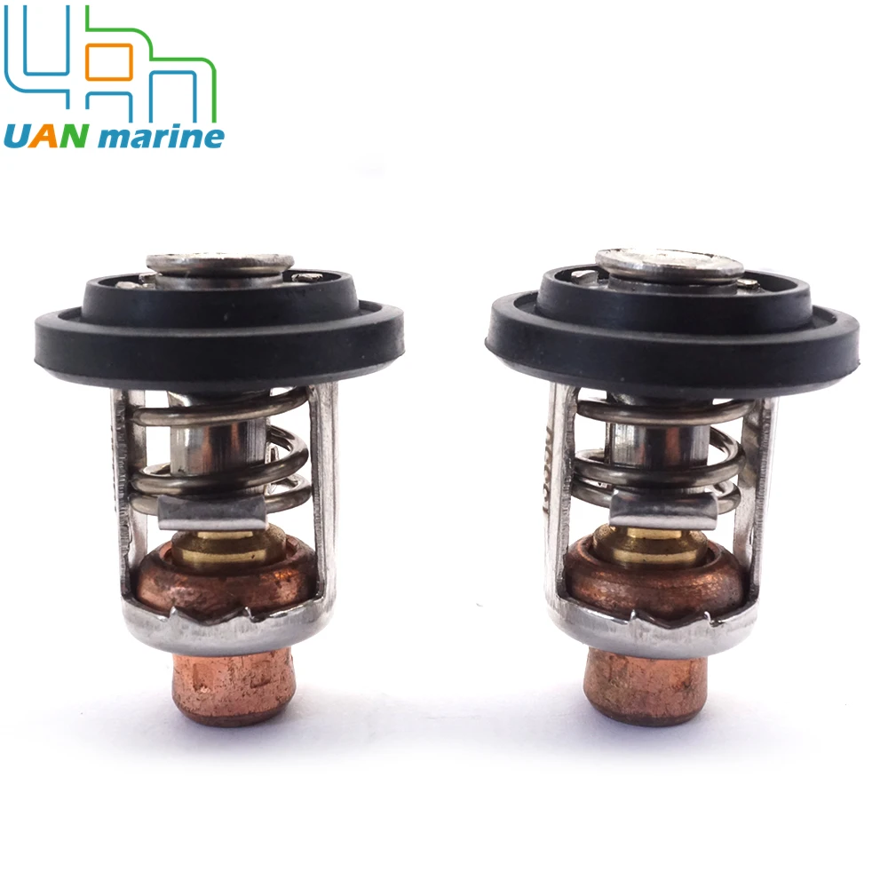 2 Pcs Outboard 143°F / 62°C Thermostats 75692Q2 for Mercury Marine 135-200 HP Replace 75692T3 75692 Sierra 18-3553 18-3543