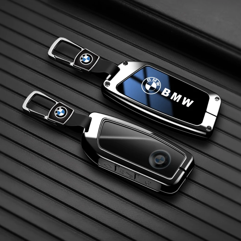 Zinc Alloy Car Key Case Cover Protect Shell Fob For BMW I7 X7 G07 LCI I20 X1 U11 7 Series G70 G09 M3 XM U06 G81 Key Accessories