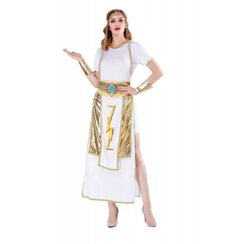 

loween Adult Men Women Couple Sea King Zeus Cos Ancient Egyptian Queen Pharaoh King Costume Traditional Chinese Stage Costume