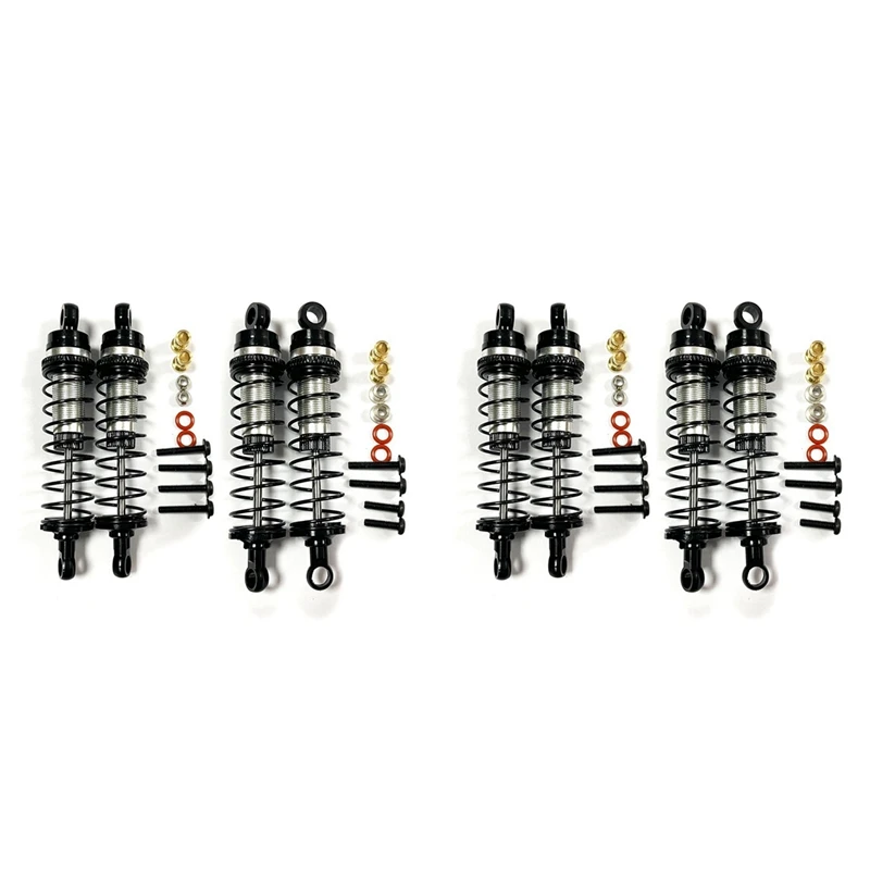 

4X Metal Front And Rear Shock Absorber Damper For Losi 1/18 Mini-T 2.0 1/16 Mini-B RC Truck Car Upgrades Parts,Black