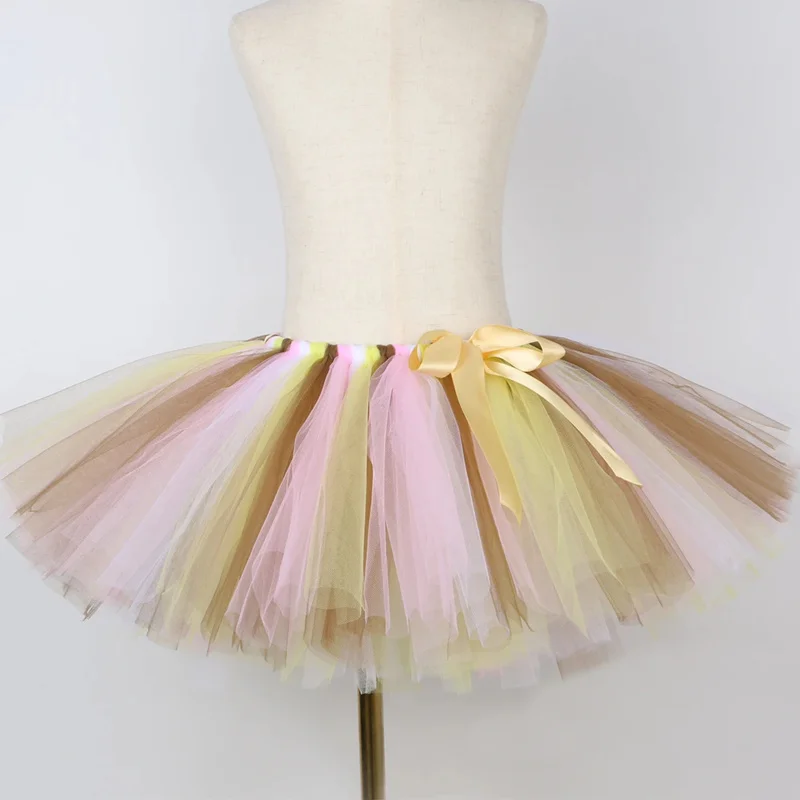 Baby Girls Giraffe Tutu Skirt Fluffy Toddler Girls Tulle Skirts Animal Tutu Costume Outfit for Kids Halloween Party Dress Up