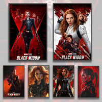 Black Widow Movie Self-adhesive Poster Wallpaper Hawkeye Figures Photos Home Decoration Painting Marvel Wall Art Room HD Decor