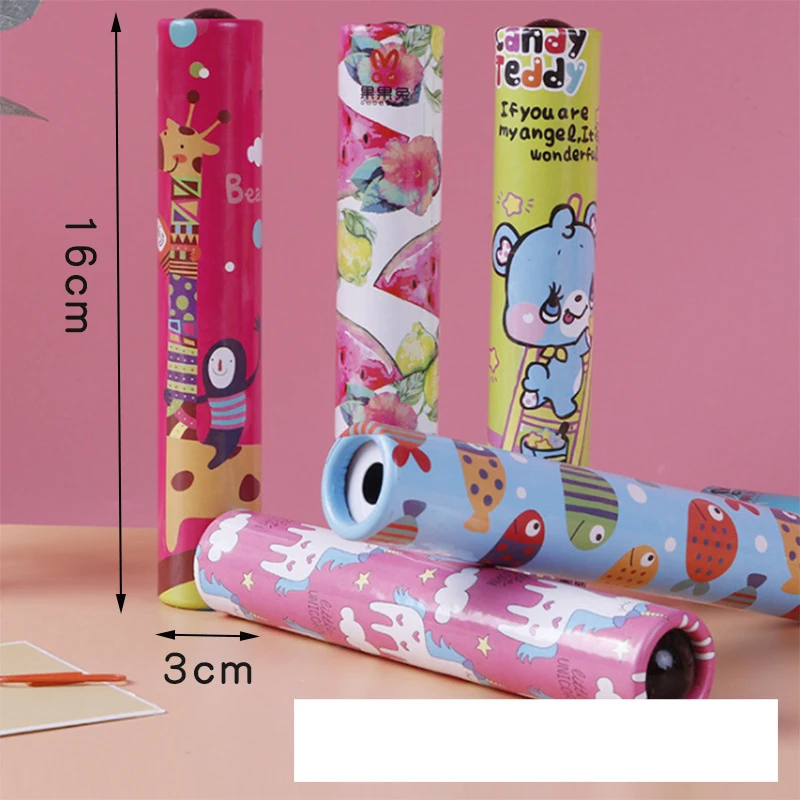 1 pçs caleidoscópio clássico nostálgico criança ciência experimento brinquedos pai-filho brinquedos educativos interativos mudança mágica presente