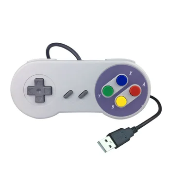 USB Oyun Denetleyicisi Klasik Süper Nintendo SNES Gamepad Famicom PC MAC Qperating Sistemleri Joystick Oyunları Accesorios