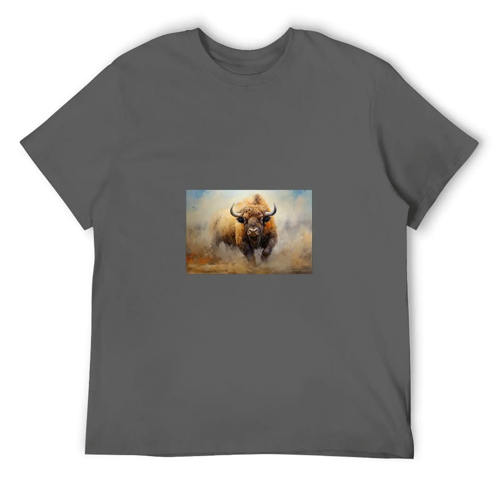 

Buffalo Impressionist Painting T-Shirt Clothing sublime t shirt men