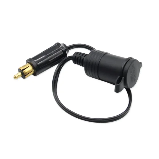 12V 24V EU Plug Cigarette Lighter Socket for  DIN Hella Motorcycle Charger Convertible to Car Adapter