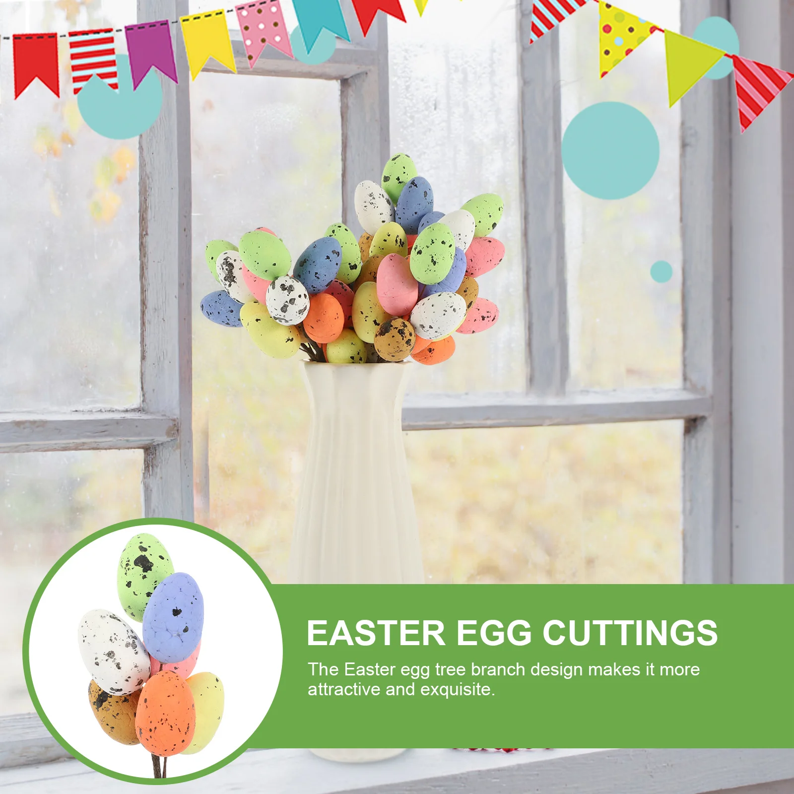 

8Pcs Easter Egg Tree Branches Material Good Quality Gift Choice for Friends Easter Egg Tree Branches Festival Adornment