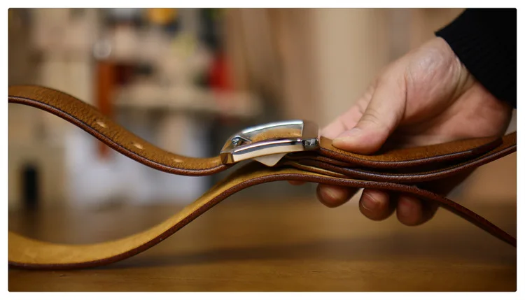 High Quality Thickened Pure Steel Needle Buckle Men's American Retro Belt Versatile Casual Fashion Cowhide Design Waist Belts