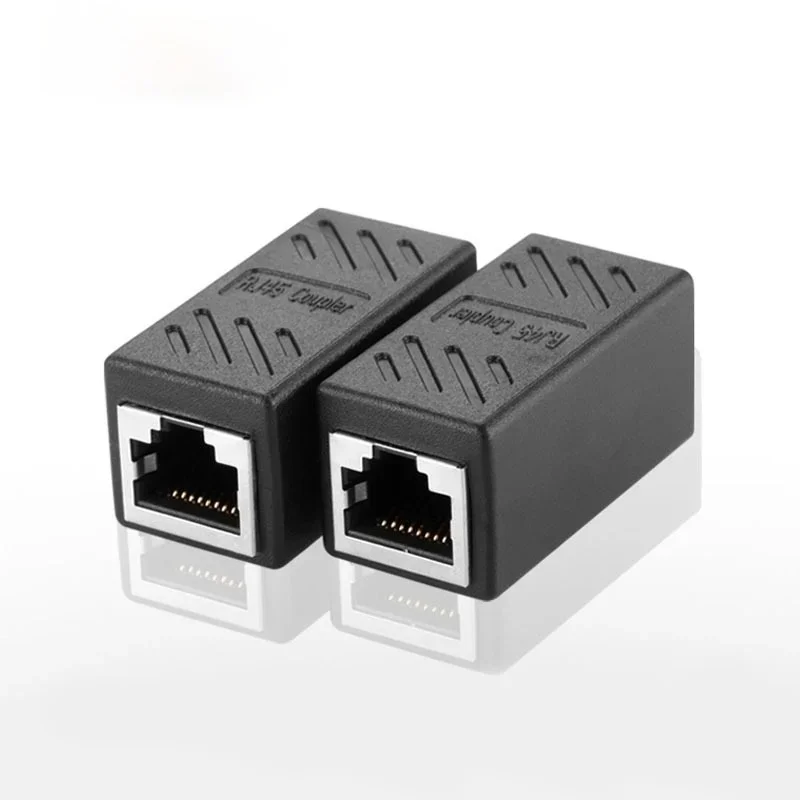 

New RJ45 Connector Cat7/6 Ethernet Adapter Gigabit Interface Network Extender Convertor For Extension Cable Female to Female Mtu