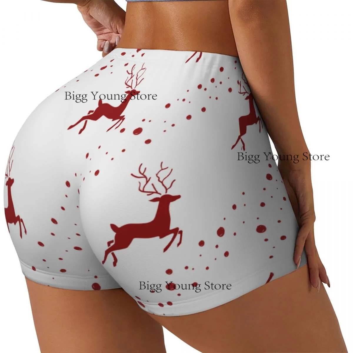 Women Yoga Shorts   Farmhouse Christmas Workout Shorts Fitness quick-dry Ladies Yoga Gym Running Booty Shorts Pants Sportswear