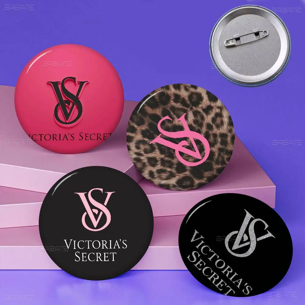 Luxury-V-V-VictoriaS-S-SecreteS Creative Tinplate Soft Button Pins Animal Icon Brooch Lapel Backpack Badge Accessories Pin