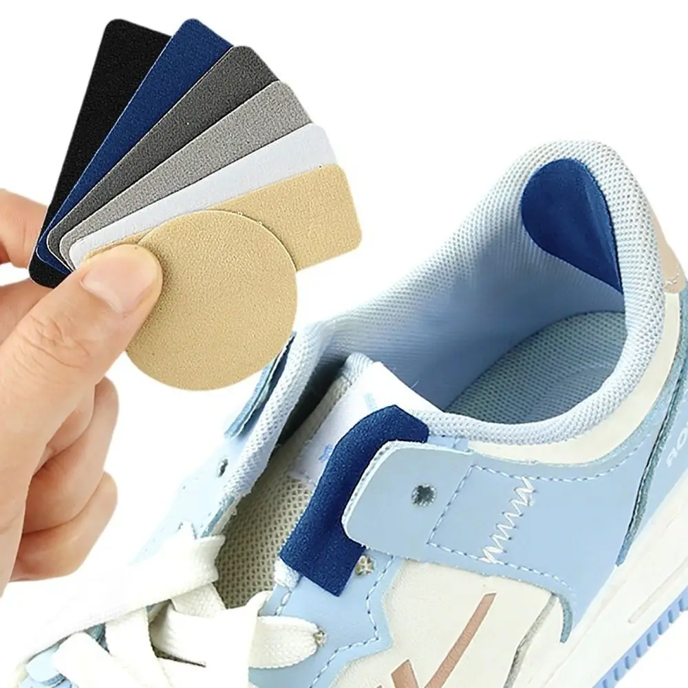 6pcs Replacement Self-Adhesive Shoe Repair Patch Microfiber Leather Universal Shoe Heel Repair Durable Sneaker Repair Pads