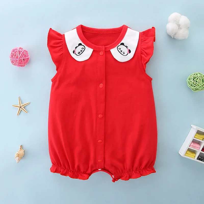 Newborn clothes summer cute baby girl baby summer clothes thin section 0 to 3 months infant clothes