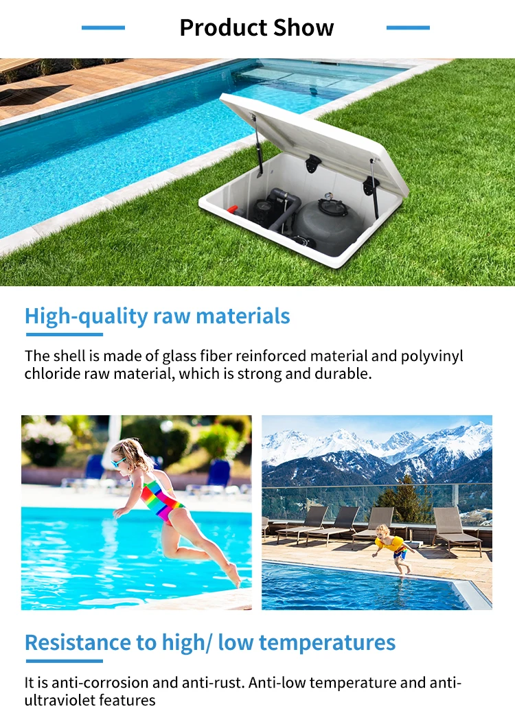 المصنع مباشرة نوعية جيدة مرشح حوض السباحة المدمج تحت الأرض مرشح رمل حمام السباحة مع مضخة #6