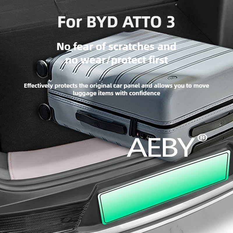 

AEBY For BYD ATTO 3 2022-2025 Car Rear Bumper Protector, Anti-Scratch Trunk Sill Cover Set,Leather Bumper Sticker,Car Interior