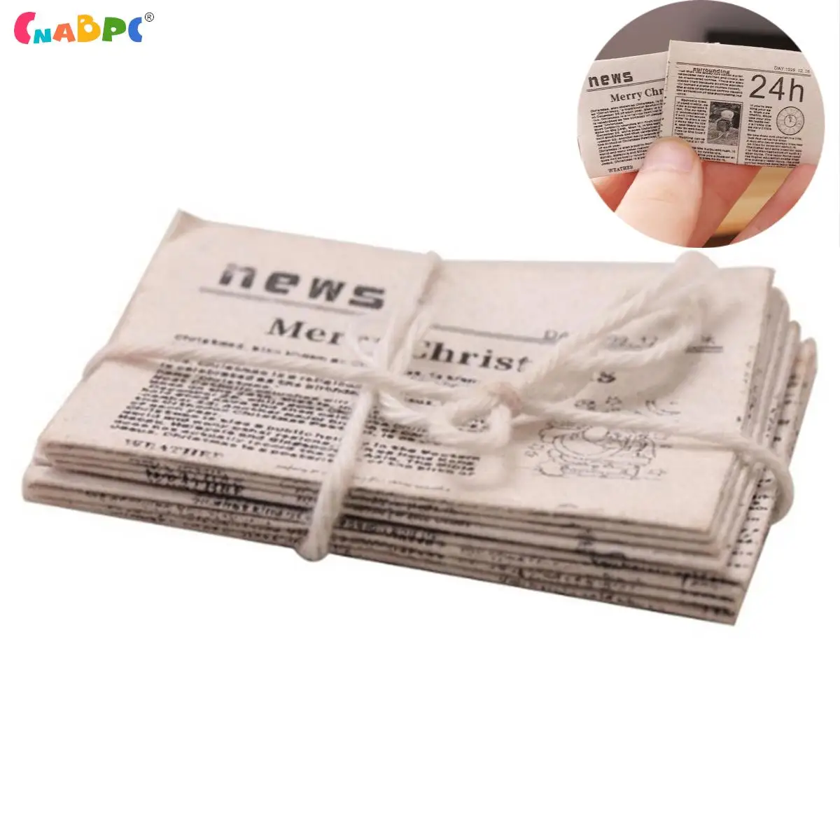 1Set 1/12 Dollhouse Miniature Newspaper Set Simulation Books Magazines Model Toys Home Furniture Doll House Accessories