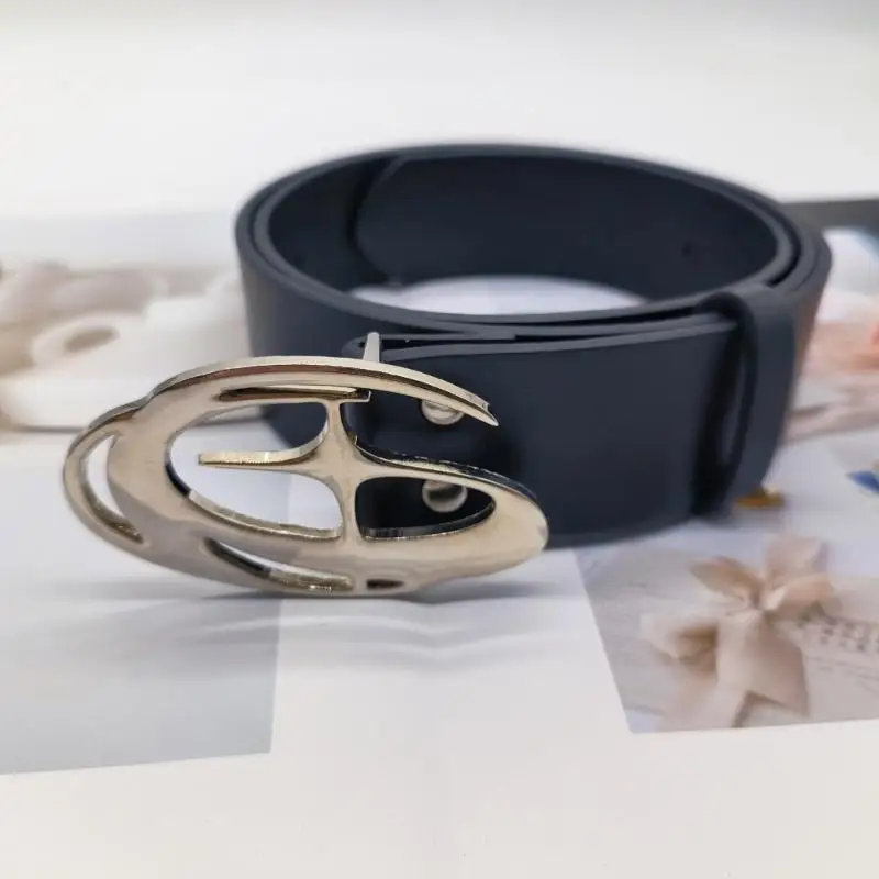 652F 청바지를위한 PU 허리 벨트 캐주얼 허리 벨트 카우걸 바디 보석 스타 버클